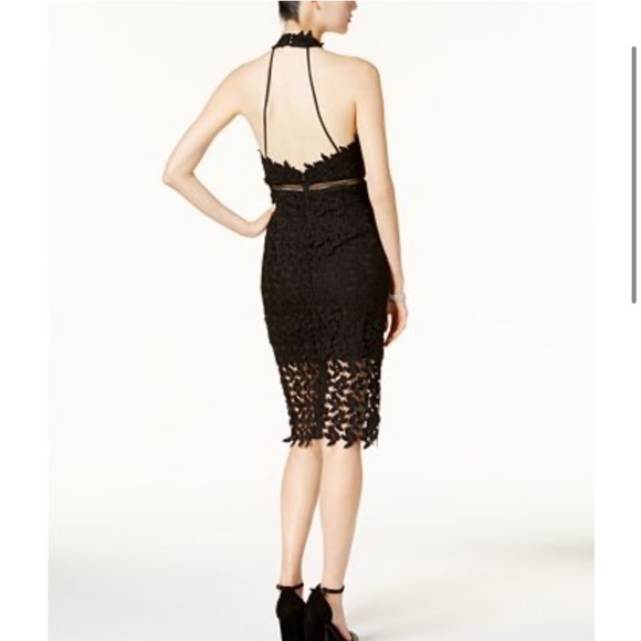 Bardot Gemma Lace Sheath Dress- black xs - Picture 2 of 4